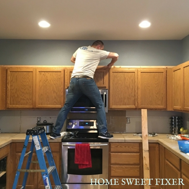 Build Faux Kitchen Cabinets To The Ceiling Home Sweet Fixer