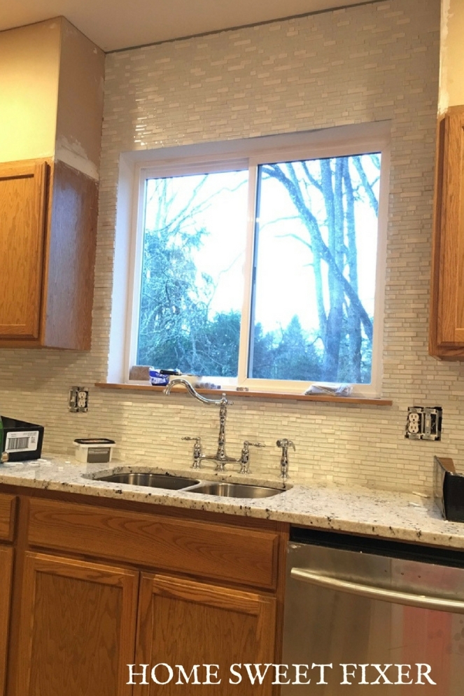Glass Tile Kitchen Backsplash and Extended Upper Cabinets-HOME SWEET FIXER.jpg